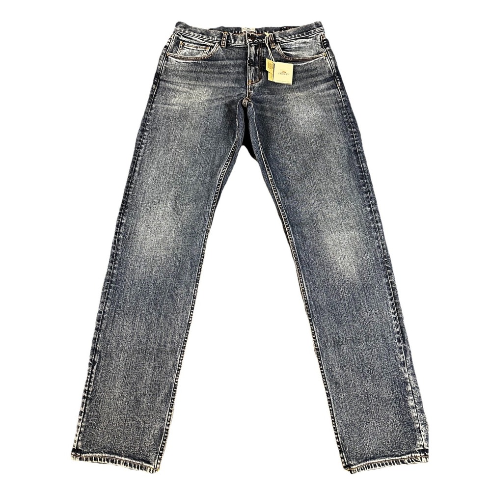 Faherty Men's Slim Straight Organic Cotton Denim East Lake Wash 32 X 34 NWT